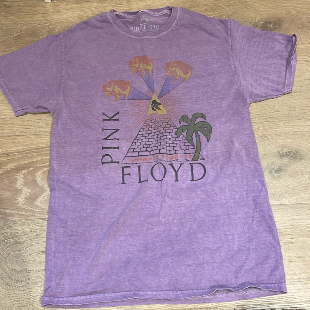 Cute purple, oversized, pink, Floyd, purple T-shirt.